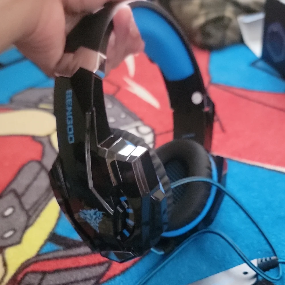 Blue and Black Gaming Headset